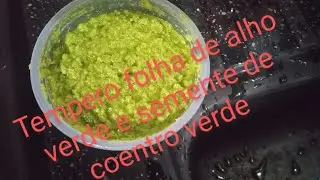 tempero caseiro alho palha verde semente coentro verde