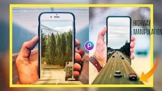 Highway photo manipulation with PicsArt |  photo manipulation on PicsArt