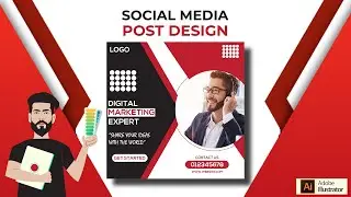 Social Media Post Design Adobe Illustrator || Social Media Post Design || Instagram Post Design.