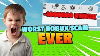 possibly the WORST ROBUX SCAM EVER in the history of roblox...