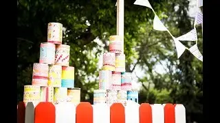 Cómo hacer tu propio juego de Tiralatas - Latas recicladas decoradas con washy tape