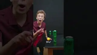 Inertia trick with soda cans! 😱 👍