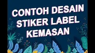 Contoh desain stiker, logo olshop, online shope, dll