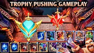TROPPY PUSHING GAMEPLAY New Season 🤩😍 Castle Crush ⚔️🔥