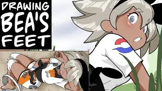 Coloring Bea's Feet