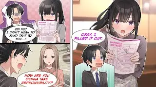 [Manga Dub] I accidentally handed the beautiful receptionist a marriage contract and got in trouble