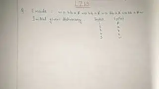 17. LZW ENCODING example: Dictionary Coding in Data Compression | LZW coding in image processing