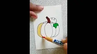 How To Draw A Pumpkin | Easy Drawing Ideas For Kids 