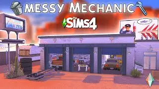 Sims 4 Speed Build: Messy Mechanic 🚗⛽