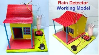 How to make rain detector alarm | How to make rain alarm project | Rain detector alarm
