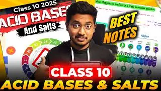 Acid Base and Salts Class 10 Notes Pdf Chapter 2 Science Notes | Shobhit Nirwan | Green Board 2025