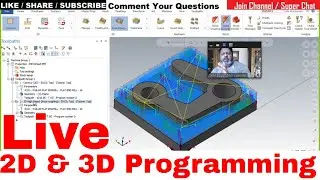 Mastercam 2d  & 3d Programming With Example |MASTERCAM TUTORIALS