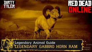 Red Dead Online Legendary Gabbro Horn Ram Animal Guide Naturalist Role RDR2 (PS4 Exclusive)