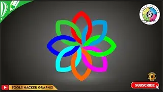 Flower Design in Corel Draw | Tools Hacker Graphix