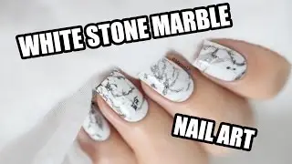 How To: White Stone Marble Nails || Marine Loves Polish