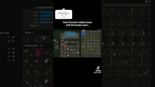 Rust Console I raided a loaded base with the bunker open 