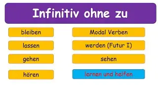 Infinitiv ohne 