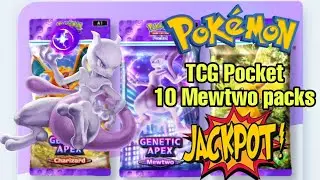 [Pokemon TCGP] 10x Pocket Mewtwo Packs Gacha | Super Amazing Result