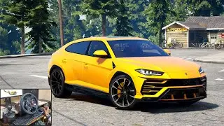 GTA 5 Remastered 2022 - Lamborghini Urus - Ultra Realistic Graphics MOD | Logitech G29 Gameplay