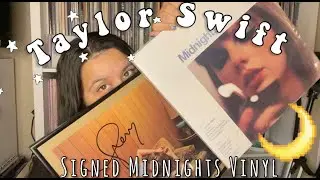 Taylor Swift SIGNED Midnights Moonstone Vinyl!