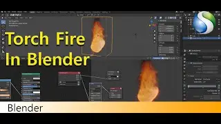 How to Create Torch Fire in Blender 2.8x | Torch Fire Simulation in Blender | Quick Fire in Blender