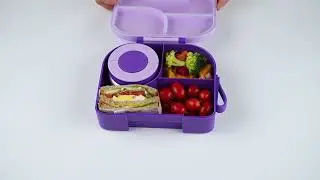 Elephant design kids lunch box with stainless jar(M)