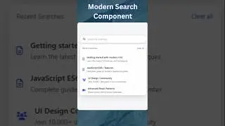 Animated Search Bar with Recent History 🔍✨ | CSS & JavaScript