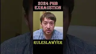 Exhaustion - 2024 PHB Rule Change - #short #shorts #dndshorts #exhaustion #5erules #ruleslawyer