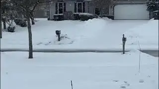 Winter snow storm in Ohio ❄️☃️🌨⛄️❄️