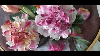 Как сделать пионы из атласа? Лента или ткань?