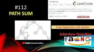 Path Sum | LeetCode 112 | Amazon Coding Interview Question | 