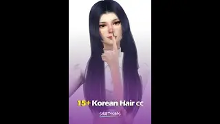 Korean Hair CC for the Sims 4! (Kawaii Content😍)