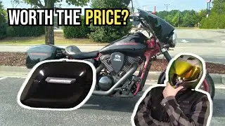 FIRST IMPRESSIONS of the VIKING BAGS I Bought For My Kawasaki Mean Streak 1600!