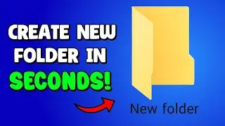 How To Create A New Folder In Laptop | Create New Folder In Windows 10 / 11