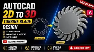 AutoCAD 3D Practice Tutorial | How To Convert 2d To 3d In Autocad | 2D & 3D Autocad 