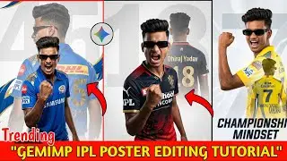 Instagram Viral Gemini IPL Poster Editing 🎨🔥 | IPL Photo Editing Tutorial | Gemini AI Photo Edit