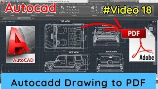 Video 18  how to convert cad file to pdf | how to convert autocad drawing to pdf in tamil | Autocad
