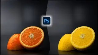 How to Change Orange to Lemon in Photoshop | Realistic Fruit Color Change Tutorial