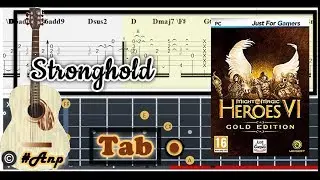 Guitar Tab - Stronghold (Might & Magic: Heroes VI) OST Fingerstyle Tutorial Sheet Lesson 