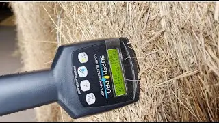 Вимір вологи в тюках сіна при зберіганні💧Вологомір Superpro Combi🐴 Жашковський кінний завод