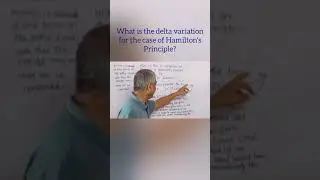 What is the delta variation for the case of Hamilton's principle?