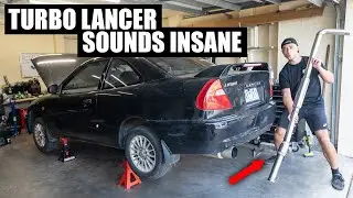 The 4G15 Turbo Lancer Gets a FULL CUSTOM Exhaust *SOUNDS INSANE*