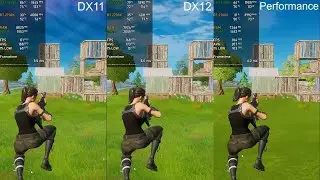 Fortnite | DX11 vs DX12 vs Performance Mode | 1080p | 1660 Super and Ryzen 7 2700X