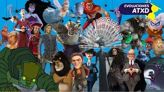 Evolución de Los Villanos de Dreamworks (Películas) (1998 - 2023) | ATXD ⏳