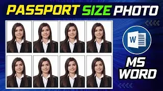 Make Passport size photo in ms word | Passport size photo kaise banaye