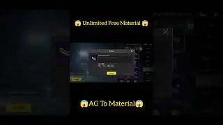 Redeem Free Unlimited Material😱 AG To Material Trick | #agtomaterial #bangaliop #bgmi #pubg #shorts
