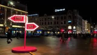 Night in Oslo Norway