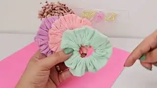Scrunchie com Meia de Seda  sem costura