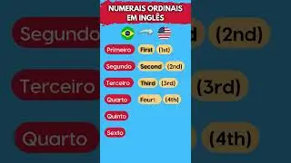 Aprenda os ORDINAIS Em Inglês  |  Aula de ORDINAL NUMBERS - Aula De Inglês Para Iniciantes