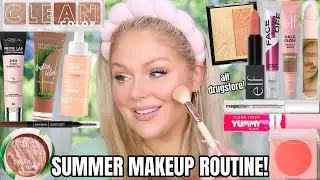 Easy Everyday *ALL DRUGSTORE* Summer Makeup Routine 2023 | KELLY STRACK